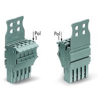 WAGO 2022-105/134-000 5p 1 Conductor F Plug w Strain Relief AWG 22...