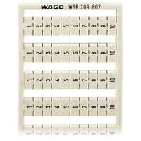 WAGO 209-602 WSB Quick Marker Vertical (1-10) 10ea White 5pk