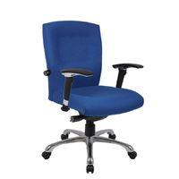 WAVE Ergonomic Medium Back Fabric Task Chair Blue