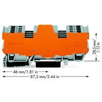 WAGO 769-194/769-319 1-way/1-way Block/Separator 2-jpr. 8-pole 21....