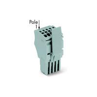 WAGO 2020-105/124-000 5-way 1 Conductor Female Plug with Locking L...