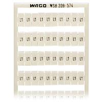 WAGO 209-574 WSB Quick Marker Horizontal (L1) 100ea White 5pk