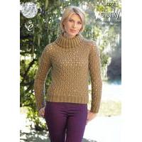 waistcoat and sweater in king cole magnum chunky 4277
