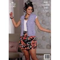 Waistcoat and Sweater in King Cole Cottonsoft DK (3540)