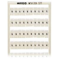 WAGO 209-577 WSB Quick Marker Horizontal (N) 100ea White 5pk
