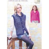 waistcoat and jacket in sirdar ophelia freya 7268