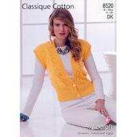 Waistcoat in Stylecraft Classique Cotton DK (8520)