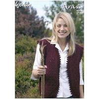 Waistcoat in Wendy Aran with Wool (5207) Digital Version