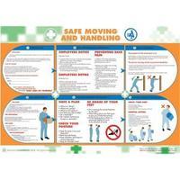 wallace cameron manual handling poster laminated wall mountable 590 x