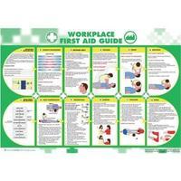 Wallace Cameron Workplace First-Aid Guide Poster Laminated