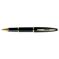 Waterman Carene Black Lacquer Roller Ball with Gold Plated Trim