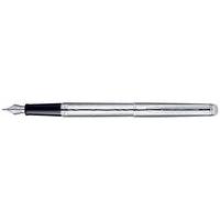 Waterman Hemisphere 10 Delux Metal Fountain Pen Paladium Plated Trim