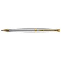 Waterman Hemisphere 10 Stainless Steel Chrome Gold Plated Trim Ball Pen