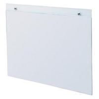 Wall Sign Holder A3 Pre Drilled Landscape Clear DE48000