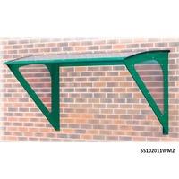 wall mounted smoking shelter canopy 2m wide x 11m deep