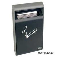 Wall Mounted Ashtray 0.5L Dark Grey With Liner 64x152x255mm