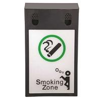 wall mounted smoking bin with advertising space