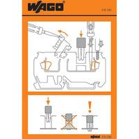 WAGO 210-283 Operating Instruction Stickers for Disconnect Termina...