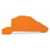 wago 777 325 end and intermediate plate 15mm thick orange 100pk