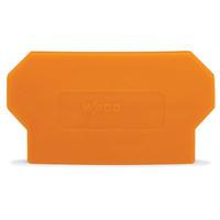 wago 285 327 2mm separator plate orange 50pk