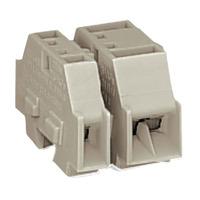 WAGO 262-181 2 Conductor Snap In End Terminal Block Grey AWG20-12 ...