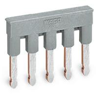 WAGO 280-485 25mm 5-pole Insulated Comb Style Jumper Grey 100pk