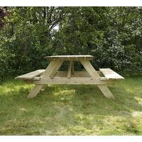 waltons 5ft folding pressure treated picnic bench