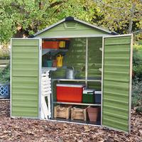 waltons 6 x 3 green skylight plastic shed free floor