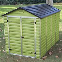 waltons 6 x 10 green skylight plastic shed free floor