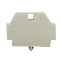 wago 262 373 7mm end plate snap in 262 series grey 50pk