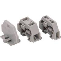 WAGO 209-123 6.4mm Mounting Adaptor for TS35 With Screw Grey 25pk