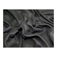 Washable Wool Heavy Coat Weight Dress Fabric Charcoal Grey