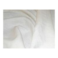 Washed Linen Dress Fabric White