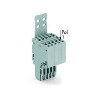 WAGO 2020-205/133-000 5-way 2 Conductor Female Plug w Strain Relie...