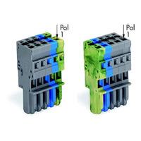 WAGO 769-105/000-038 1-way Plug/Base Module 5-pole Grey/Blue/Grn-y...