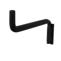 Walltech Walltech Dock & Lock Wall Mountable Black Long Hook (W)2.5cm (L)20 cm