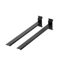 Walltech Wall Mountable Black Shelf Brackets (W)3.6cm (L)8.7 cm