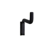 Walltech Walltech Dock & Lock Wall Mountable Black Short Hook (W)2.5cm (L)17.5 cm