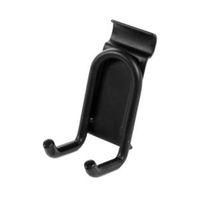 Walltech Walltech Wall Mountable Black Hook (W)4.3cm (L)9.6 cm