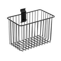 Walltech Walltech Wall Mountable Black Basket (W)25cm (L)19.6 cm