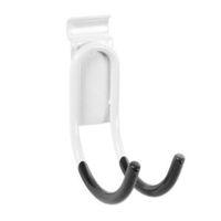 walltech wall mountable white curved hook w42cm l135 cm