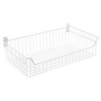 walltech walltech wall mountable white basket w655cm l193 cm