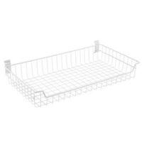 walltech walltech wall mountable white basket w695cm l135 cm