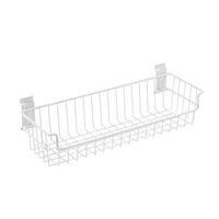 walltech wall mountable white basket w46cm l13 cm