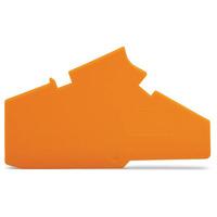 WAGO 282-385 1.5mm End Plate Orange 50pk