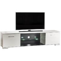 Warso TV Stand In White With High Gloss Fronts With LED