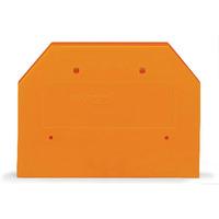 WAGO 282-312 4mm End and Intermediate Plate Orange 50pk