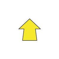 warehouse floor signals pack of 100 arrow shape 90mm di yellow