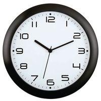 WALL CLOCK - 30CM FACE FACE BLACK BEZEL