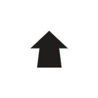 WAREHOUSE FLOOR SIGNALS PACK OF 100 ARROW SHAPE 90MM DI BLACK